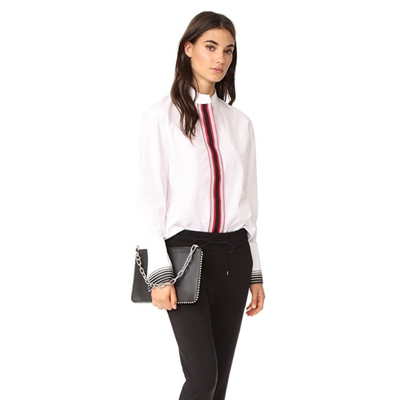 Diane Von Furstenberg Tops - Diane Von Furstenberg Stripe Placket Button Down